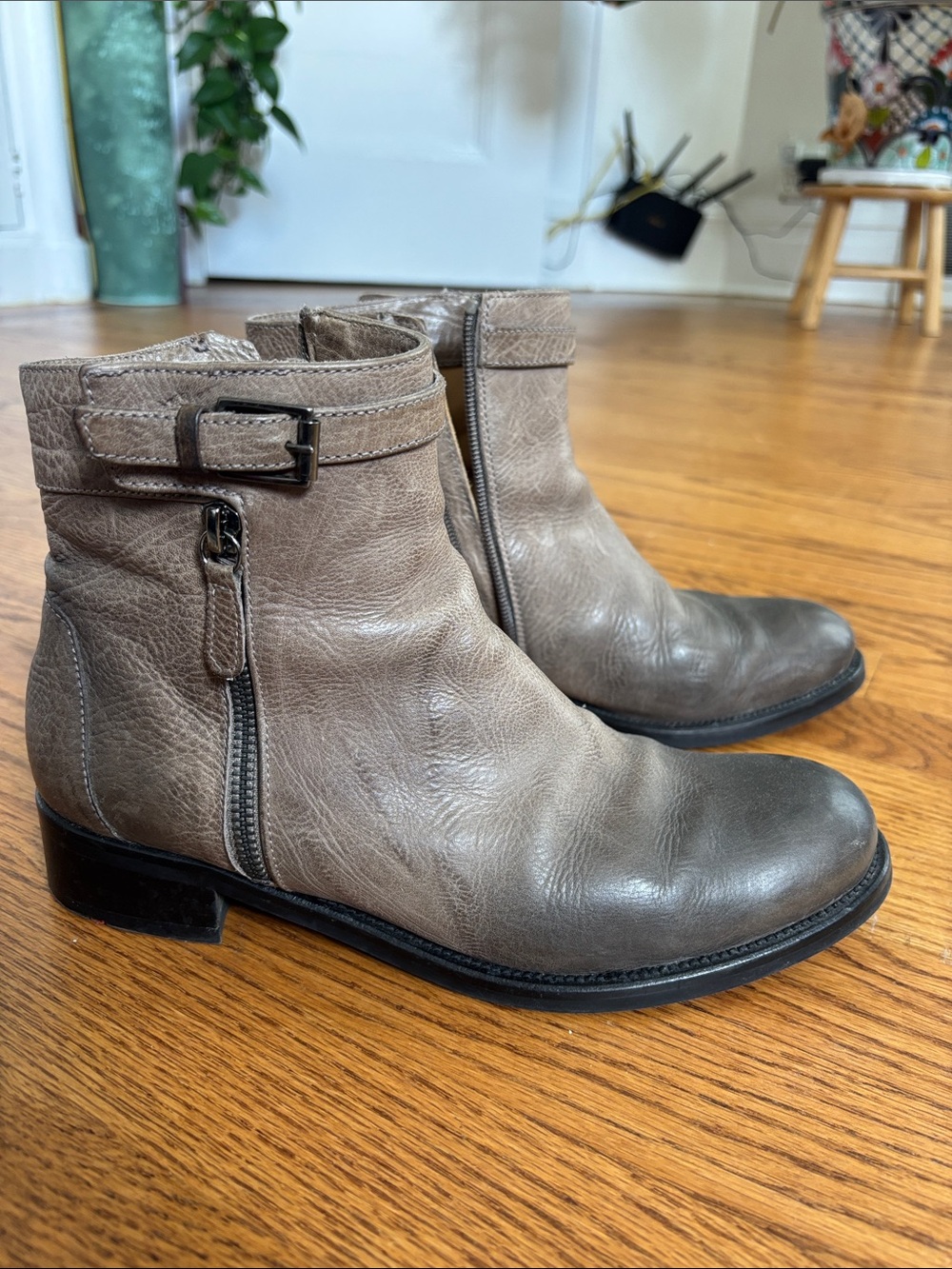 Lloyd Germany Taupe Leather Boots
